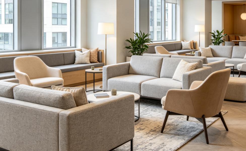 How Fabric Sofas and Chairs Improve Commercial Spaces